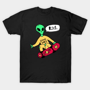 Alien On Skateboard T-Shirt